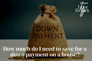 how much do i need to save for a down payment on a house